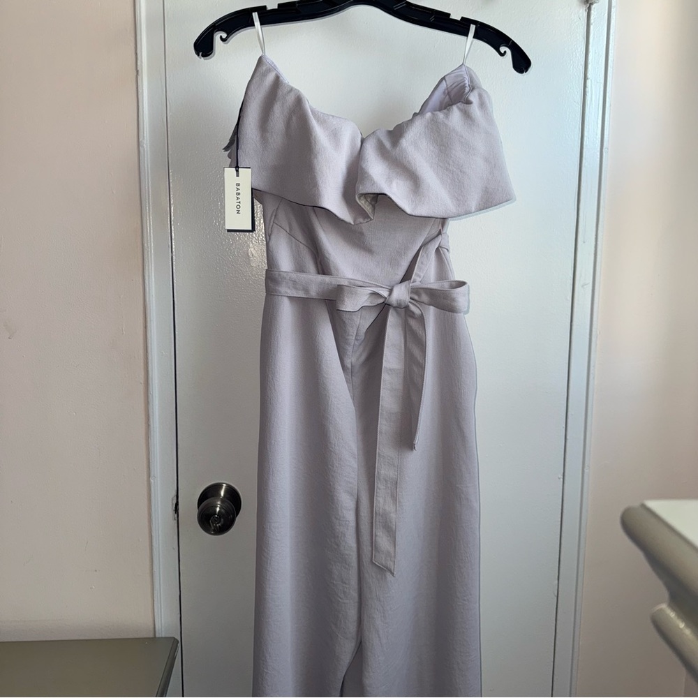 Aritzia Babaton Purple Lavender Jumpsuit Sleeveless Wedding